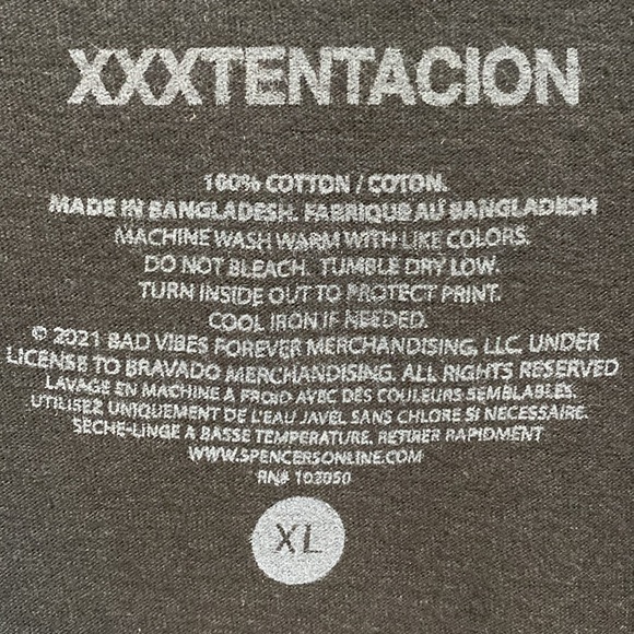 XXXTentacion Graphic T-Shirt - Size Extra Large XL - NWT - Picture 3 of 3